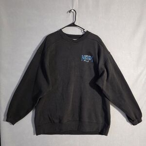 VTG Starter Mens Carolina Panthers Heavyweight Black Crewneck Size XL